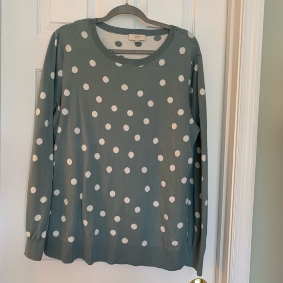 LOFT Sweaters - LOFT Outlet Polka-Dot Pullover Sweater